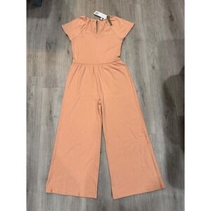 Threads 4 Thought Peach Wide Leg Jumpsuit XL Boho Lounge Romper